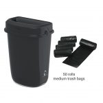 BUNDLE: 32L Black Multi Trash Bin + 50 pcs Trash Bags