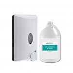 BUNDLE: Automatic Alcohol Spray Dispenser 1200 ml + Isopropyl Alcohol 1 Gallon