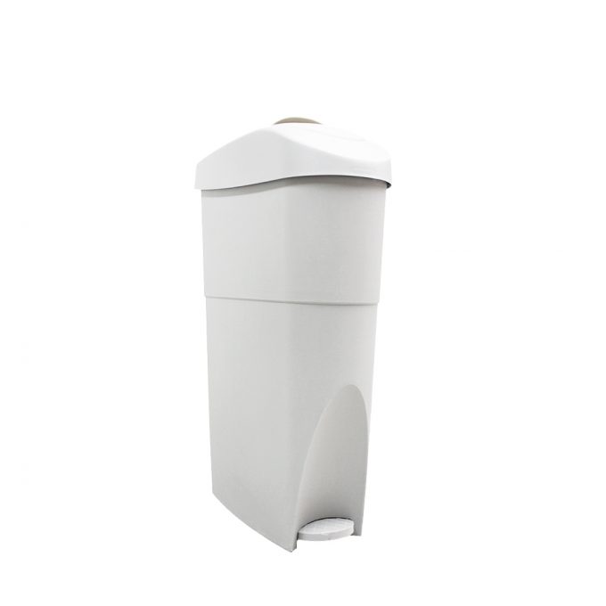 20L Sanitary Pedal Disposal Bin White Trash Bin | Trash Can | HOSPECO