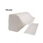 Interfolded Tissue 150 pulls 1 Ply Virgin Pulp (White) | HOSPECO