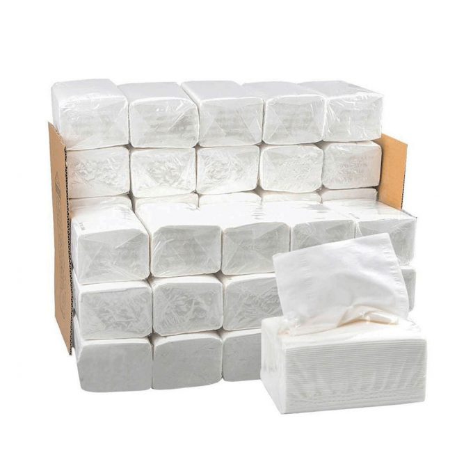 30 Packs Interfolded Tissue 150 pulls 1 Ply Virgin Pulp (White) Wholesale | HOSPECO