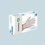 Latex White Powder Free Examination Gloves 100 pcs / box | Medical Gloves | Cleaning Gloves (S, M, L, XL)
