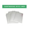 Clear Trash Bag, 50 pcs, Large