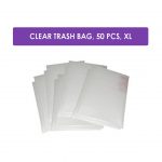 CLEAR Trash Bag Garbage Bag 50 pcs (XL) Heavy Duty Wholesale | HOSPECO