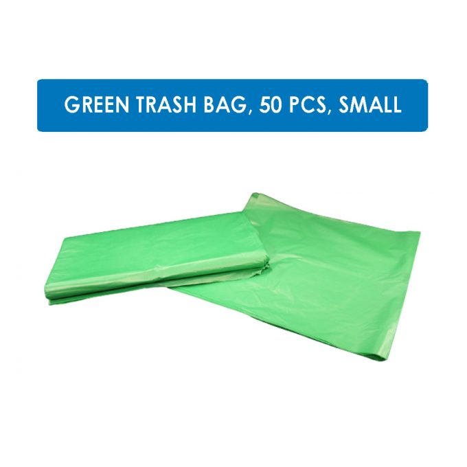 GREEN Trash Bag Garbage Bag 50 pcs (Small) Heavy Duty Wholesale...