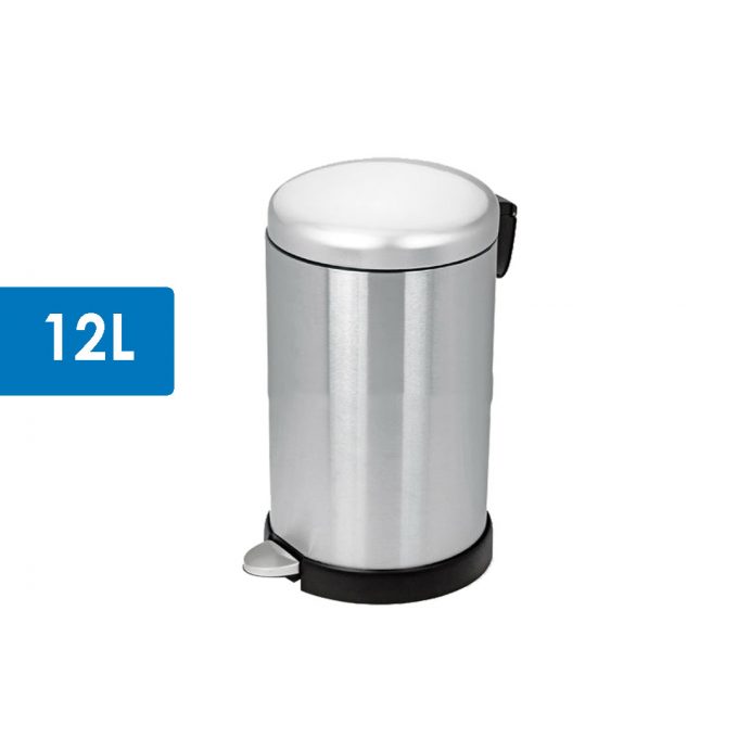 12L Stainless Steel Step Bin | Round Trash Can | Trash Bin