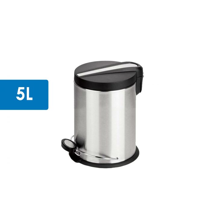 5L Stainless Steel Step Bin | Round Trash Can | Trash Bin