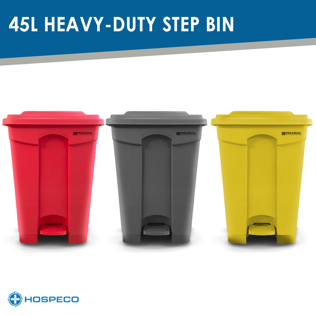 0 MaxBin 45L Heavy Duty Step Bin or Trash Can