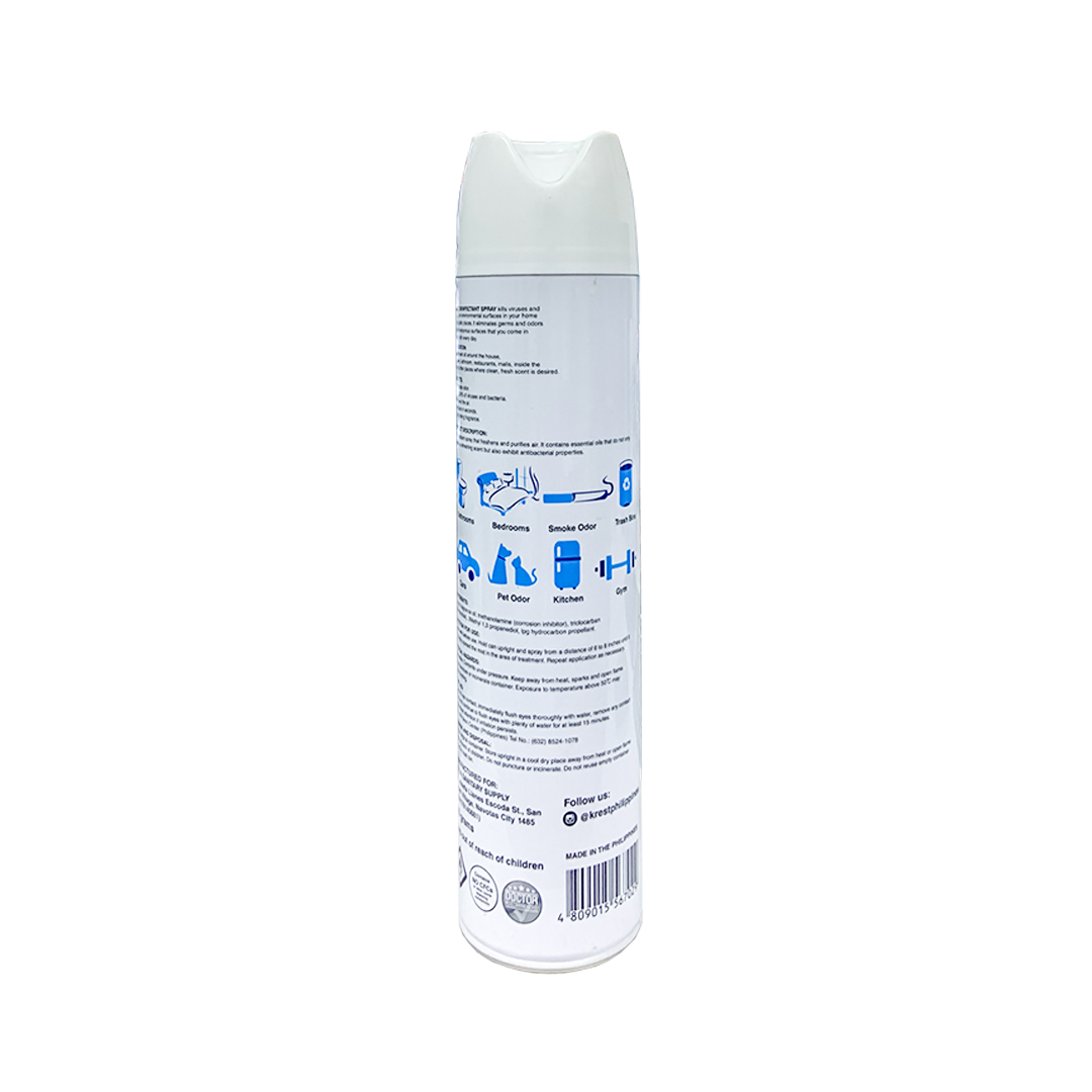 Krest Disinfectant Spray Fresh Linen 600g - Back
