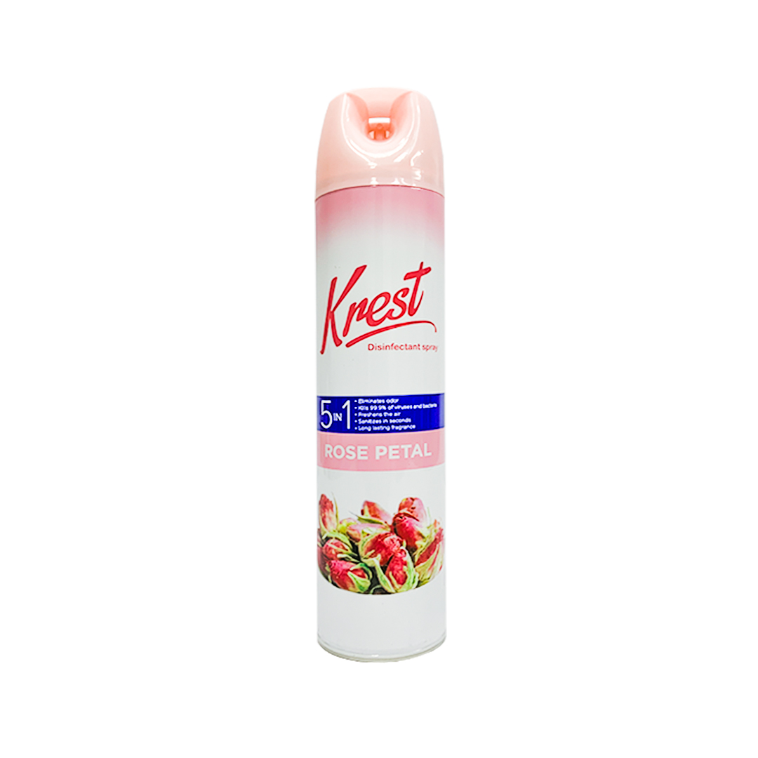 Krest Disinfectant Spray Rose Petal 600g - Front