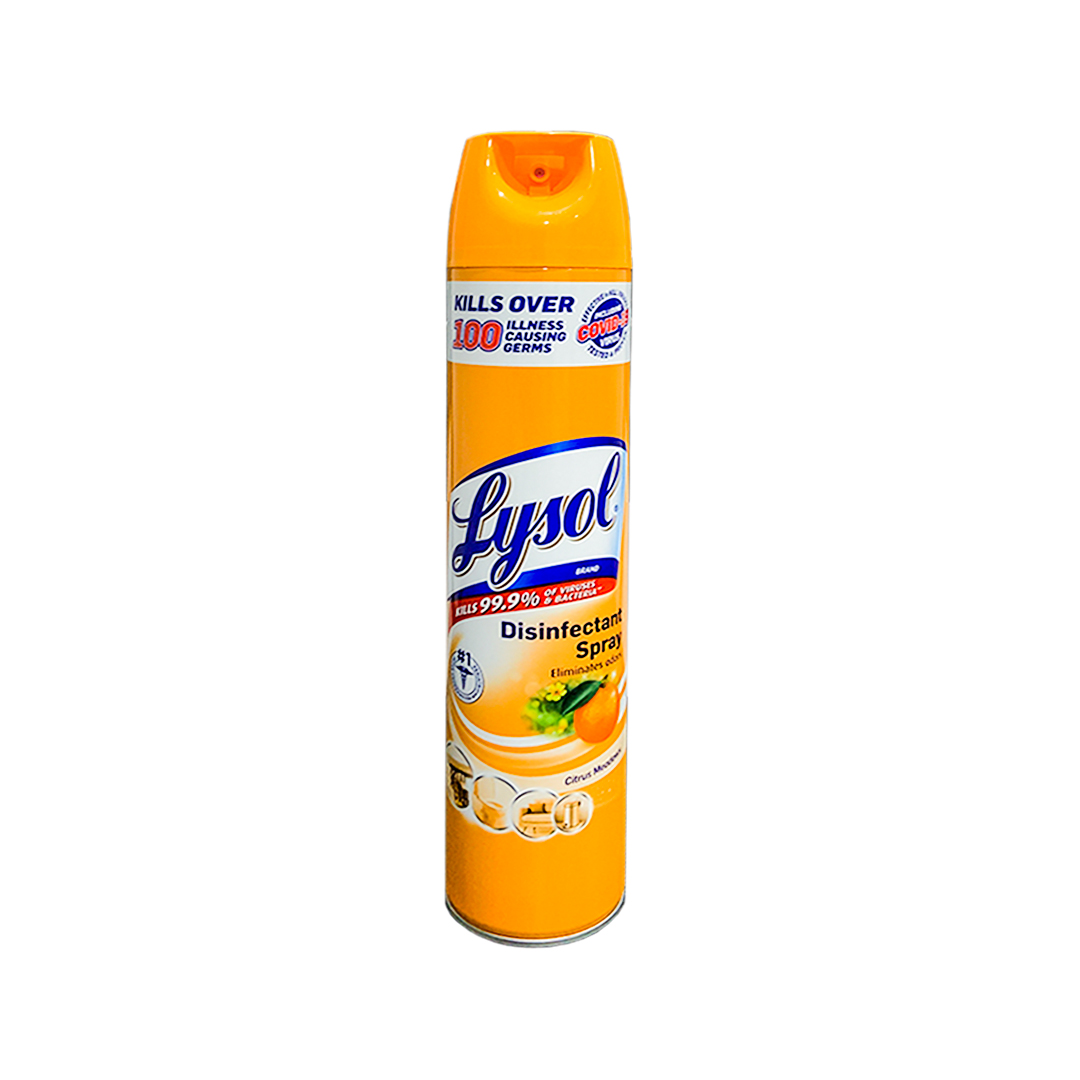 Lysol Disinfectant Spray Citrus Meadows 510g - Front