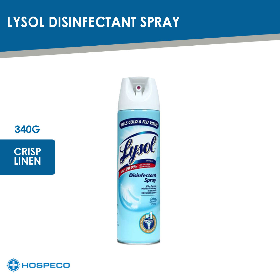 Lysol Disinfectant Spray Crisp Linen 340 grams | Air Freshener...
