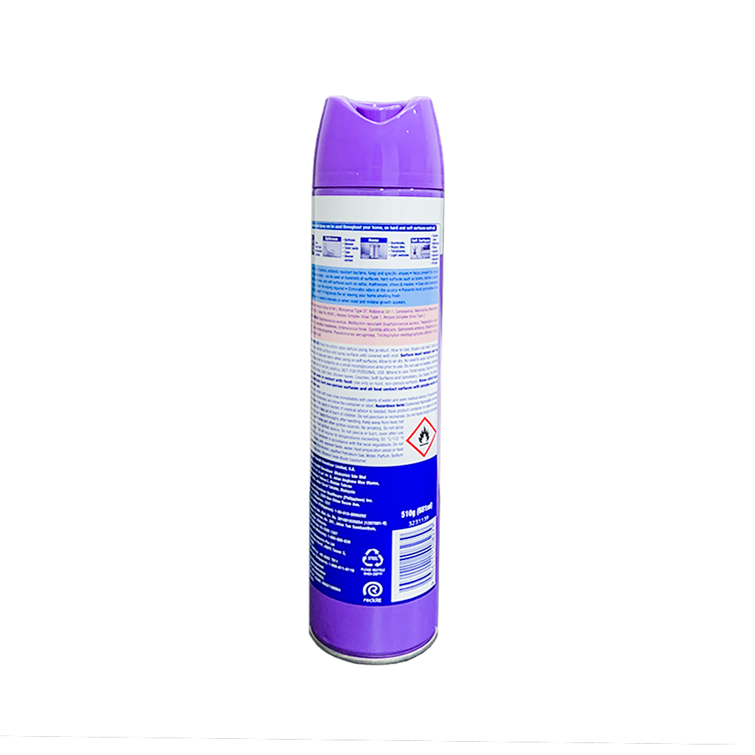 Lysol Disinfectant Spray Early Morning Breeze 510g - Back