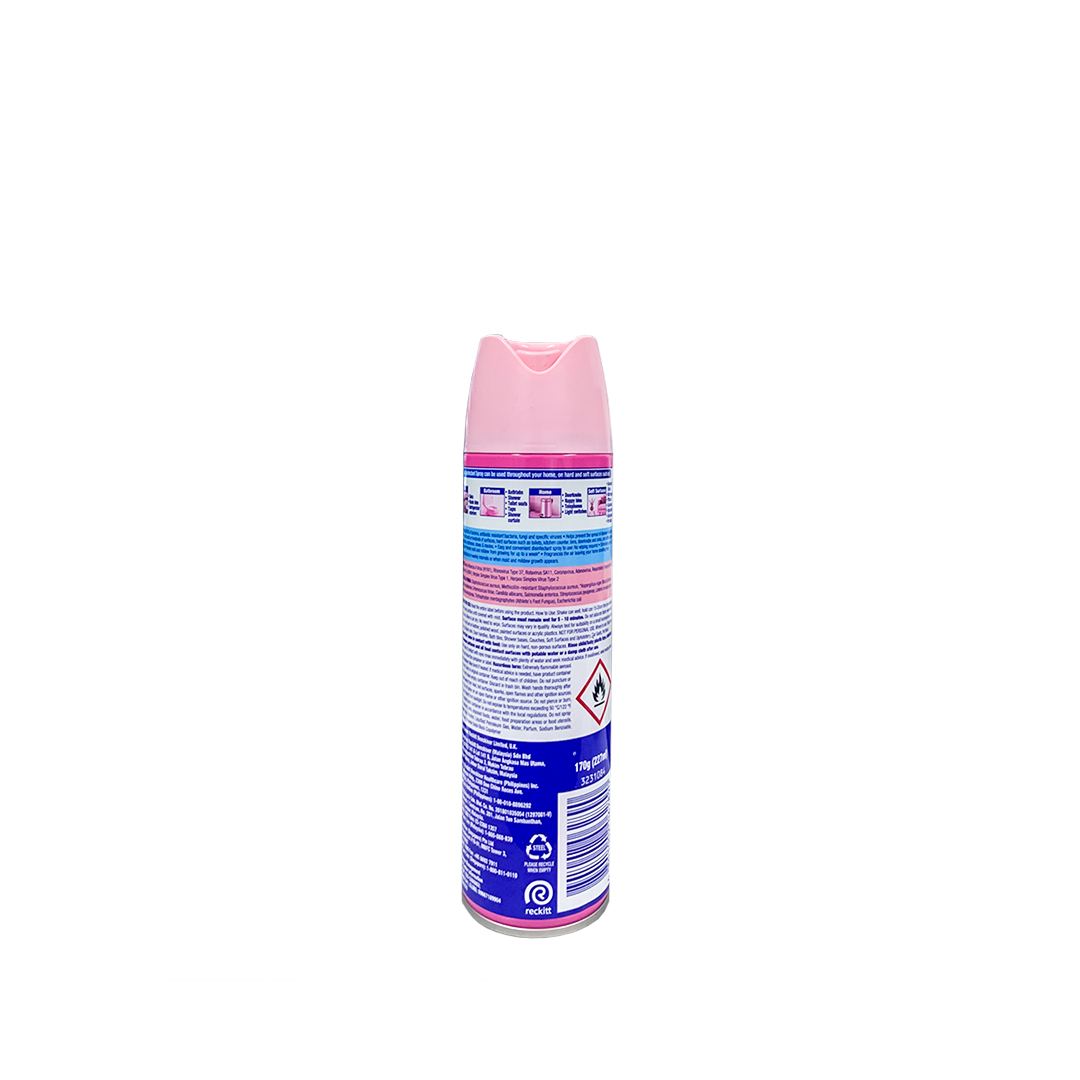 Lysol Disinfectant Spray Fresh Blossoms 170g - Back