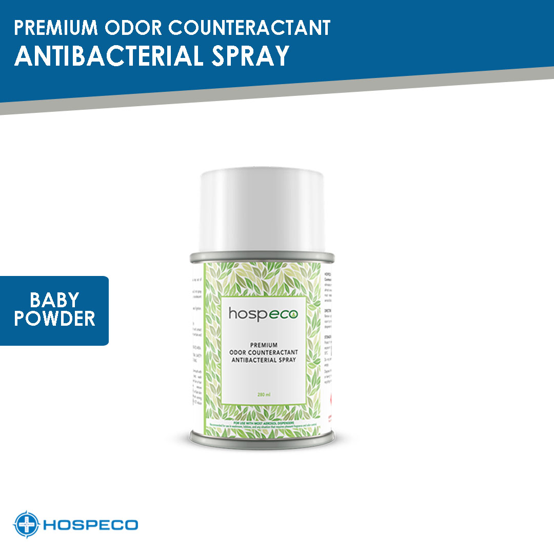 Premium Odor Counteractant Antibacterial Spray Baby Powder 07926