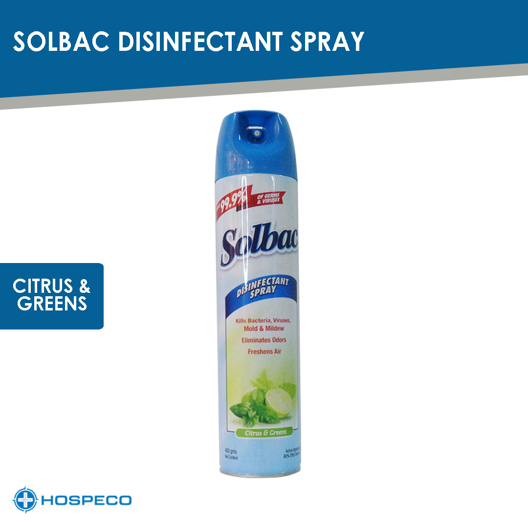 Solbac Citrus & Greens Disinfectant Spray 400 g 71003