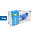 Vinyl Blue Powder Free Examination Gloves (Medium) | Vinyl Gloves | 100 pcs per box | HOSPECO 40217
