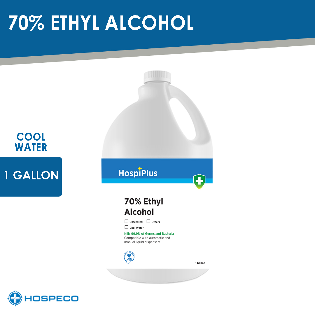 70% Ethyl Alcohol Cool Water Gallon
