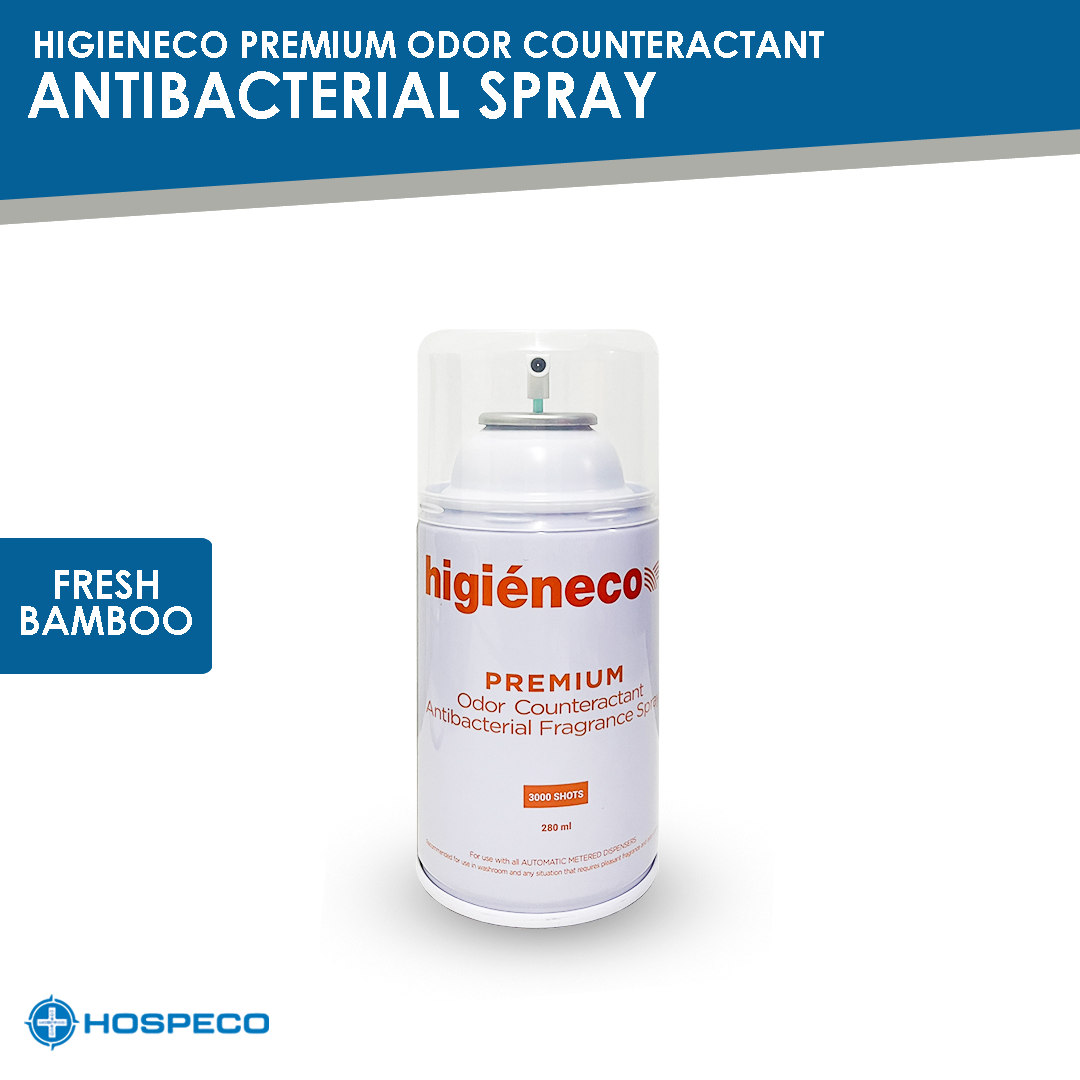 Higieneco Premium Odor Counteractant Antibacterial Spray Fresh Bamboo