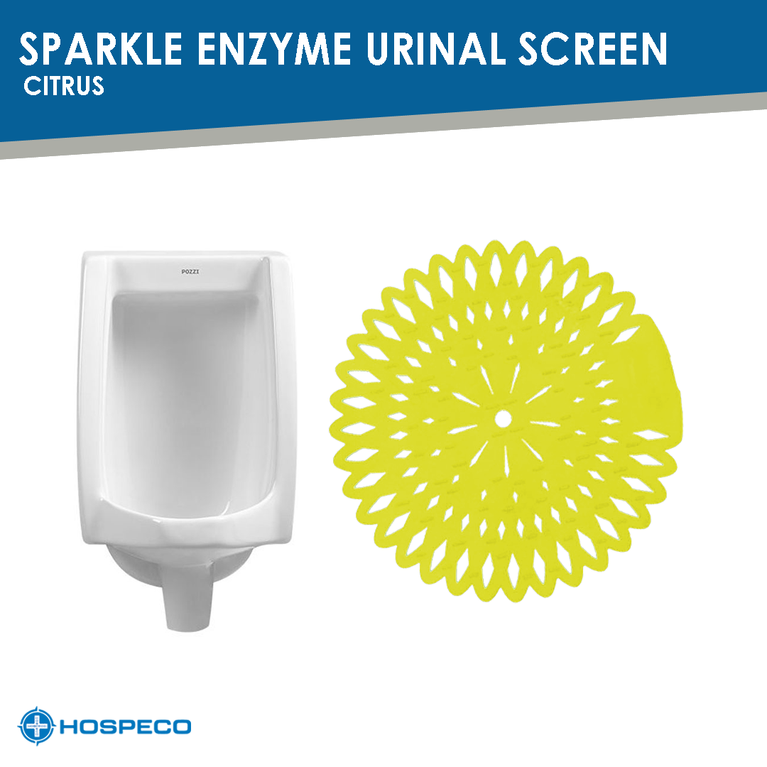 Sparkle Enzyme Urinal Screen - Citrus (Yellow)
