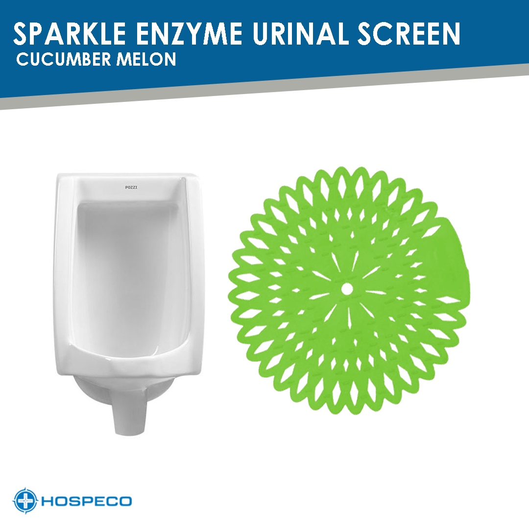Sparkle Enzyme Urinal Screen - Cucumber Melon (Green)