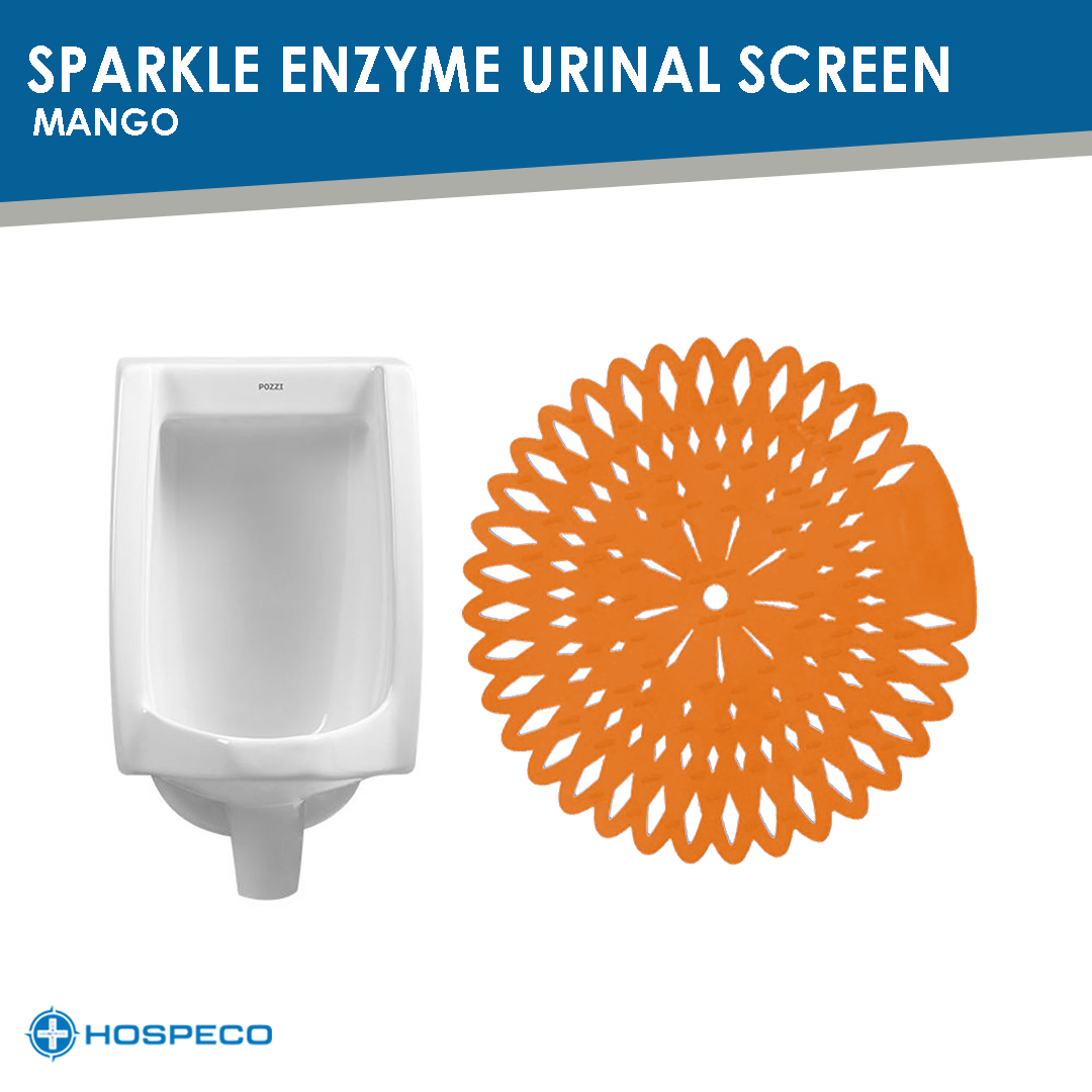 Sparkle Enzyme Urinal Screen - Mango (Dark Orange)