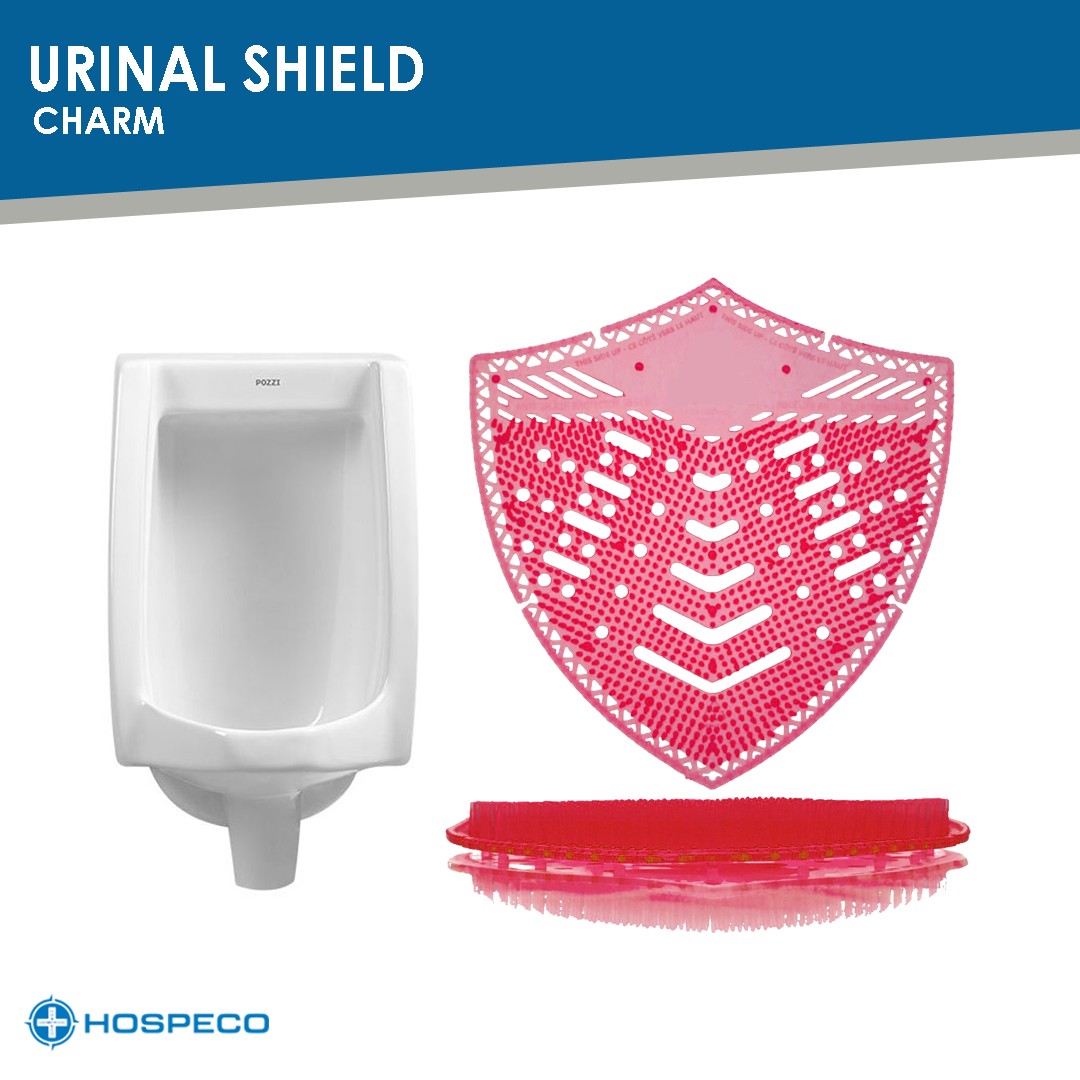Urinal Shield - Charm (Red)